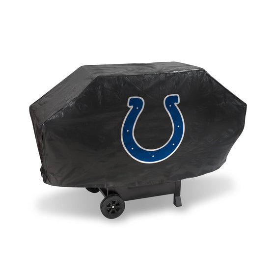INDIANAPOLIS COLTS DELUXE GRILL COVER-(Black Background) (Rico) - 757 Sports Collectibles