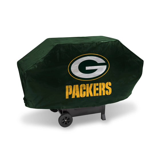 Green Bay PACKERS DELUXE GRILL COVER-(Green 5535 Background) (Rico) - 757 Sports Collectibles