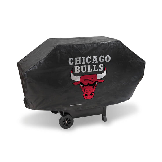 CHICAGO BULLS DELUXE GRILL COVER-(Black Background) (Rico) - 757 Sports Collectibles