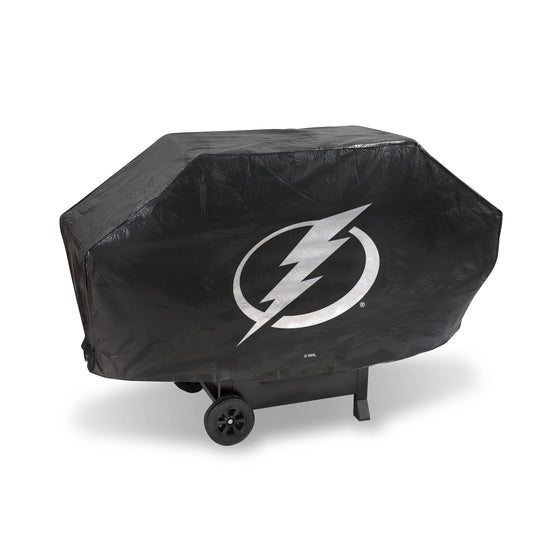 TAMPA BAY LIGHTNING DELUXE GRILL COVER-(Black Background) (Rico) - 757 Sports Collectibles