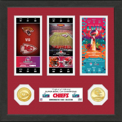 Kansas City Chiefs Road to Super Bowl LVII Championship Ticket Collection