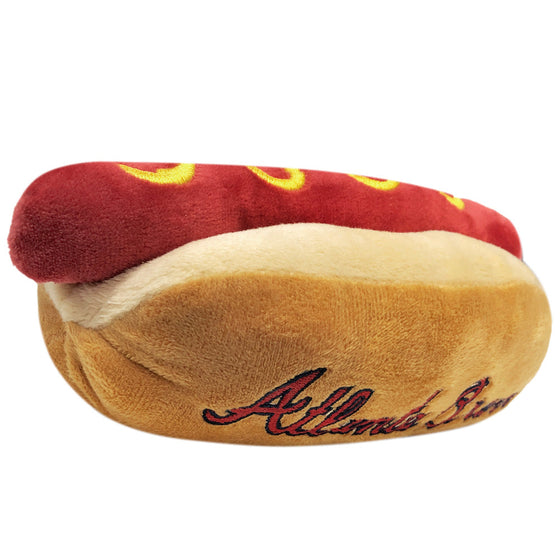 Atlanta Braves Hot Dog Toy by Pets First - 757 Sports Collectibles