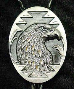 Large Bolo - Eagle Head (Diamond Cut) (SSKG) - 757 Sports Collectibles