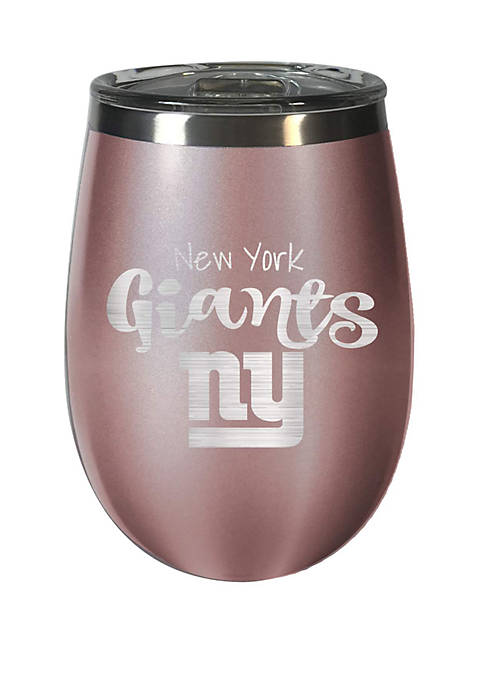 New York Giants 12oz. Rose Gold Wine Tumbler