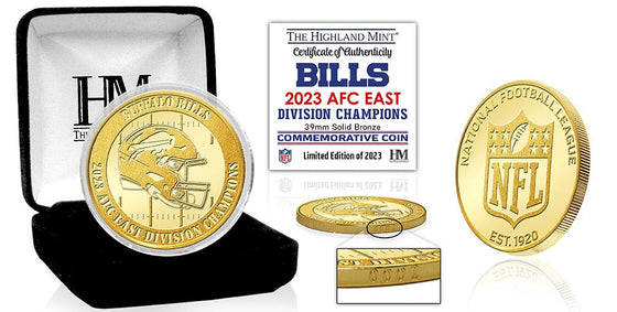 Buffalo Bills 2023 AFC East Division Champs Bronze Coin