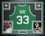 Boston Celtics Larry Bird Autographed Framed Green Jersey Beckett Authenticated & Larry Bird Hologram - 757 Sports Collectibles