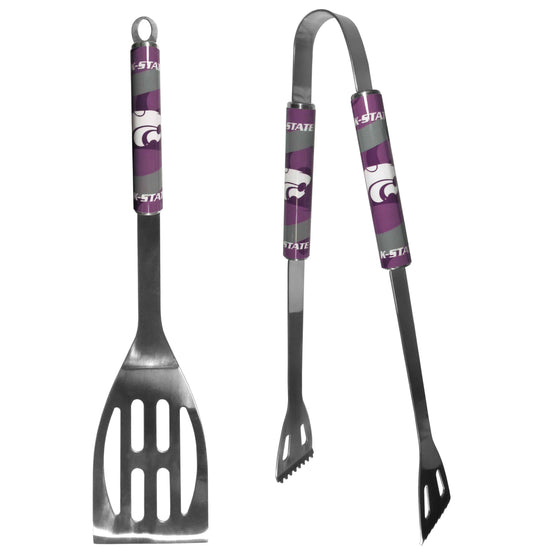 Kansas St. Wildcats 2 pc Steel BBQ Tool Set (SSKG) - 757 Sports Collectibles