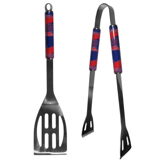 Mississippi Rebels 2 pc Steel BBQ Tool Set (SSKG) - 757 Sports Collectibles