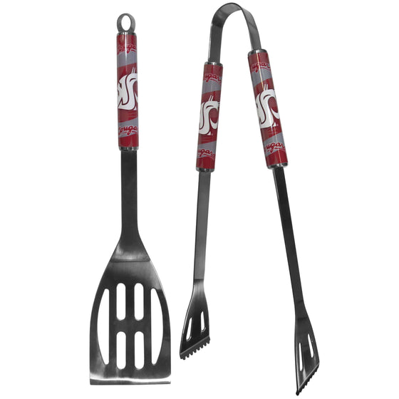 Washington St. Cougars 2 pc Steel BBQ Tool Set (SSKG) - 757 Sports Collectibles