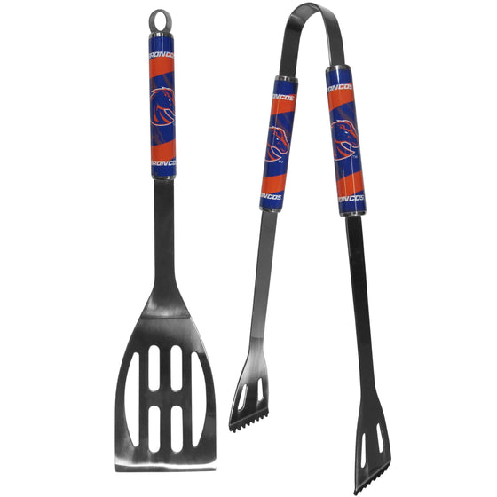 Boise St. Broncos 2 pc Steel BBQ Tool Set (SSKG) - 757 Sports Collectibles