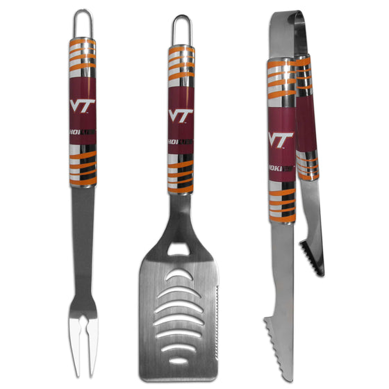 Virginia Tech Hokies 3 pc Tailgater BBQ Set (SSKG) - 757 Sports Collectibles