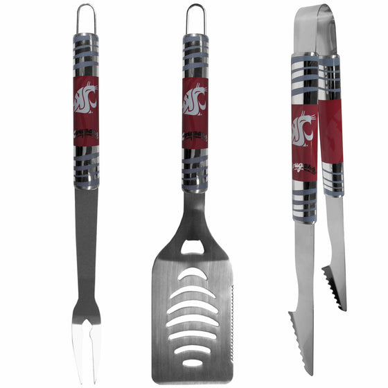 Washington St. Cougars 3 pc Tailgater BBQ Set (SSKG) - 757 Sports Collectibles