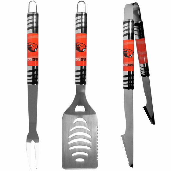 Oregon St. Beavers 3 pc Tailgater BBQ Set (SSKG) - 757 Sports Collectibles