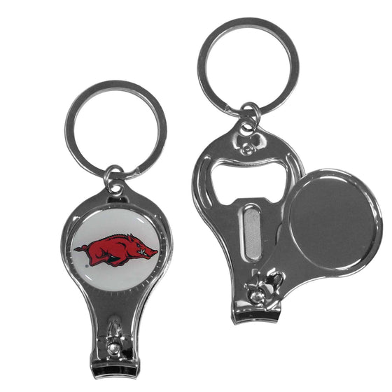 Arkansas Razorbacks Nail Care/Bottle Opener Key Chain (SSKG) - 757 Sports Collectibles