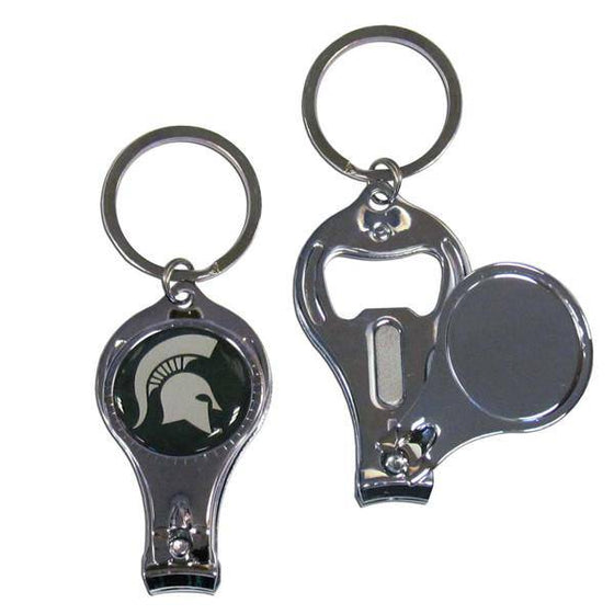 Michigan St. Spartans Nail Care/Bottle Opener Key Chain (SSKG) - 757 Sports Collectibles