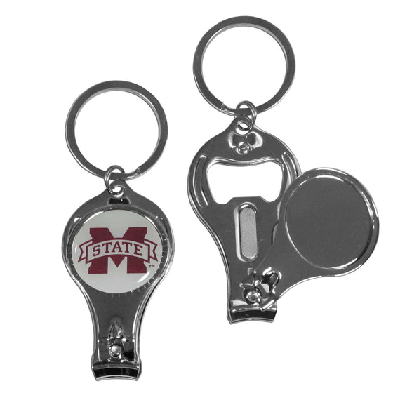 Mississippi St. Bulldogs Nail Care/Bottle Opener Key Chain (SSKG) - 757 Sports Collectibles