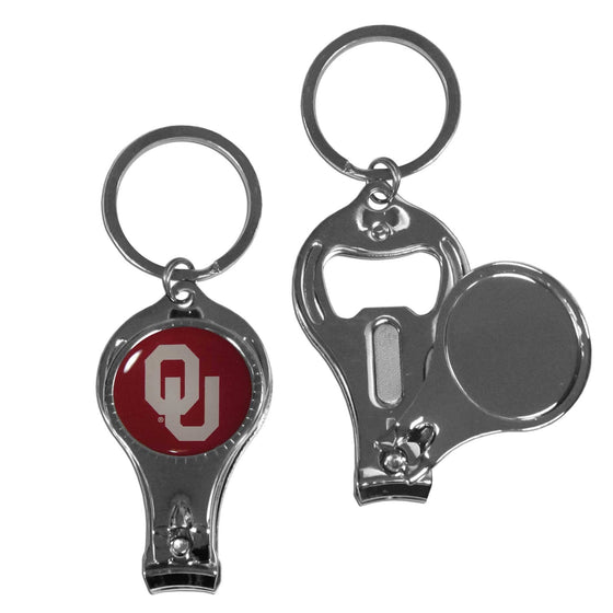 Oklahoma Sooners Nail Care/Bottle Opener Key Chain (SSKG) - 757 Sports Collectibles