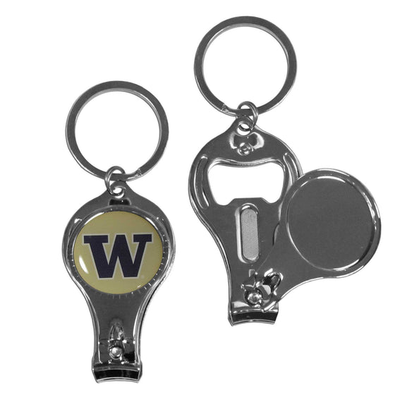 Washington Huskies Nail Care/Bottle Opener Key Chain (SSKG) - 757 Sports Collectibles