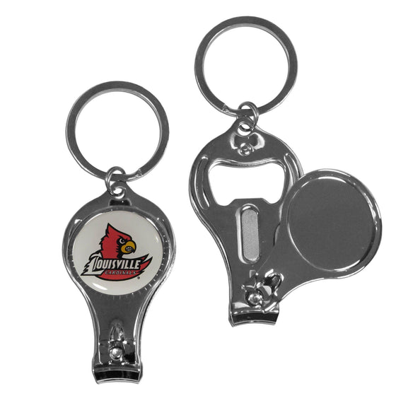 Louisville Cardinals Nail Care/Bottle Opener Key Chain (SSKG) - 757 Sports Collectibles