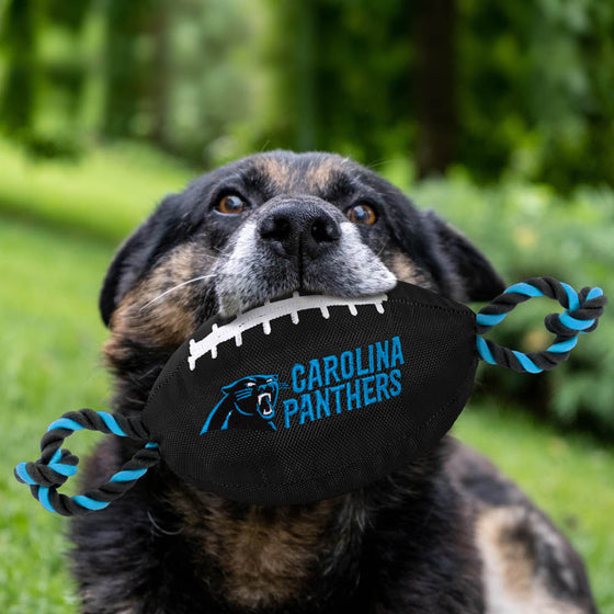 NFL Carolina Panthers Nylon Football Toy Pets First - 757 Sports Collectibles