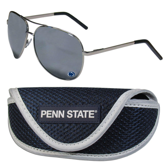 Penn St. Nittany Lions Aviator Sunglasses and Sports Case (SSKG) - 757 Sports Collectibles