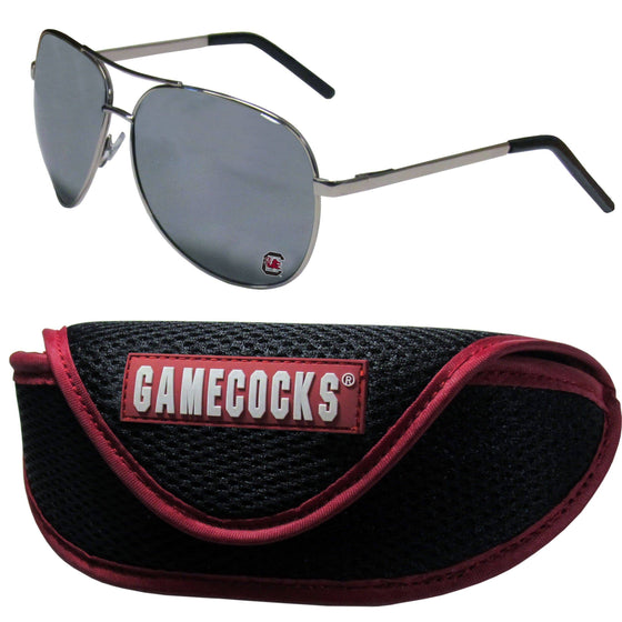 S. Carolina Gamecocks Aviator Sunglasses and Sports Case (SSKG) - 757 Sports Collectibles