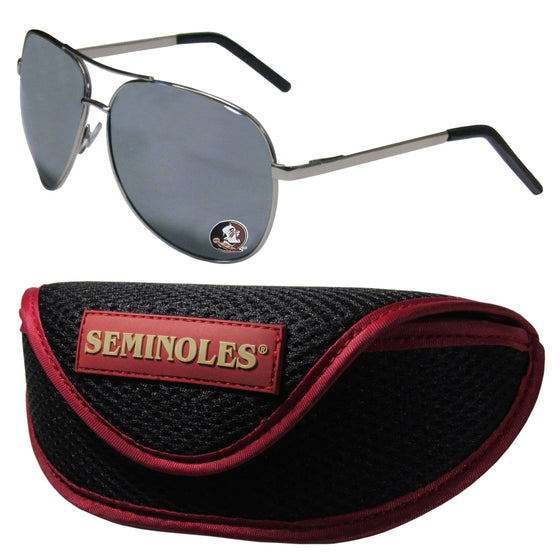 Florida St. Seminoles Aviator Sunglasses and Sports Case (SSKG) - 757 Sports Collectibles