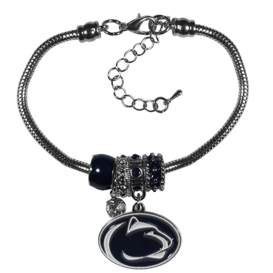 Penn St. Nittany Lions Euro Bead Bracelet (SSKG) - 757 Sports Collectibles