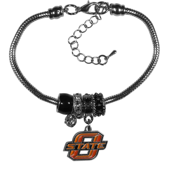 Oklahoma St. Cowboys Euro Bead Bracelet (SSKG) - 757 Sports Collectibles