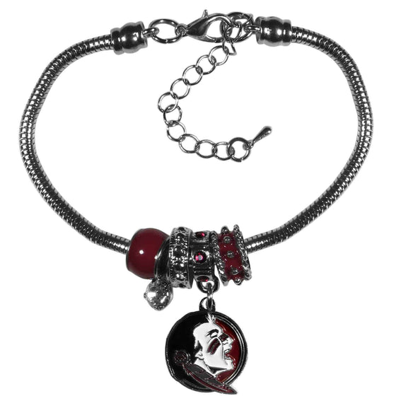 Florida St. Seminoles Euro Bead Bracelet (SSKG) - 757 Sports Collectibles