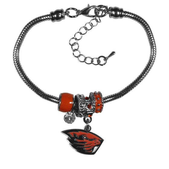 Oregon St. Beavers Euro Bead Bracelet (SSKG) - 757 Sports Collectibles