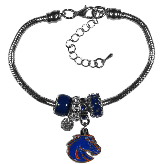 Boise St. Broncos Euro Bead Bracelet (SSKG) - 757 Sports Collectibles