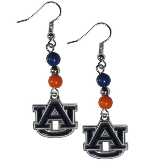 Auburn Tigers Fan Bead Dangle Earrings (SSKG) - 757 Sports Collectibles