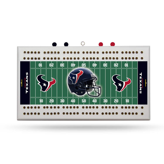 HOUSTON TEXANS FIELD CRIBBAGE BOARD (Rico) - 757 Sports Collectibles