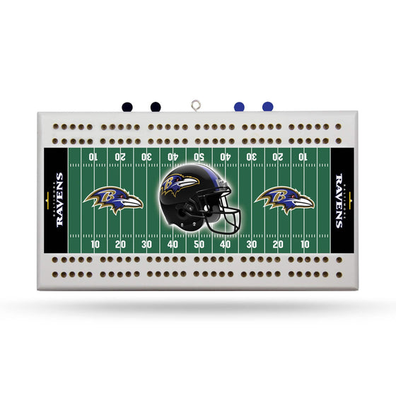 BALTIMORE RAVENS FIELD CRIBBAGE BOARD (Rico) - 757 Sports Collectibles