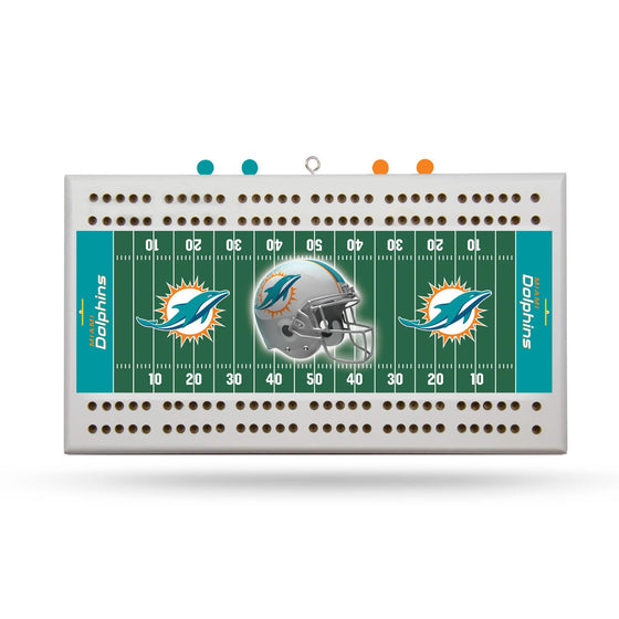 MIAMI DOLPHINS FIELD CRIBBAGE BOARD (Rico) - 757 Sports Collectibles