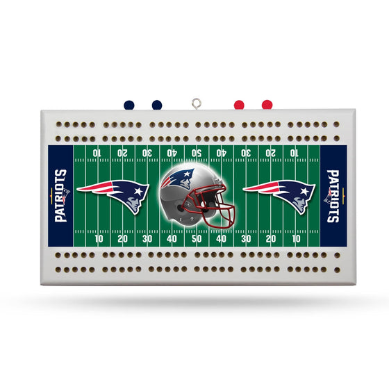 New England PATRIOTS FIELD CRIBBAGE BOARD (Rico) - 757 Sports Collectibles