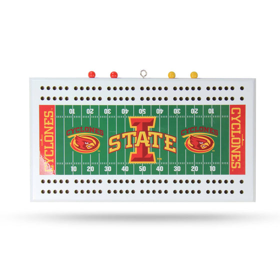 IOWA STATE ISU Cyclones FIELD CRIBBAGE BOARD (Rico) - 757 Sports Collectibles