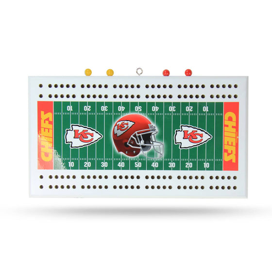 KANSAS CITY CHIEFS FIELD CRIBBAGE BOARD (Rico) - 757 Sports Collectibles