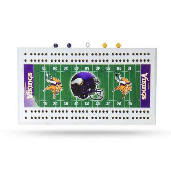 MINNESOTA VIKINGS FIELD CRIBBAGE BOARD (Rico) - 757 Sports Collectibles