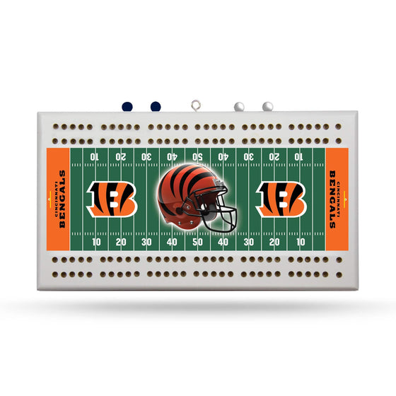 CINCINNATI BENGALS FIELD CRIBBAGE BOARD (Rico) - 757 Sports Collectibles