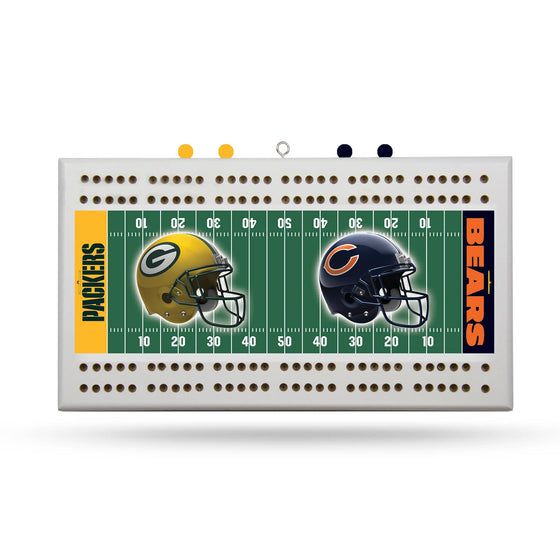 PACKERS VS BEARS DUELING GRIBBAGE BOARD (Rico) - 757 Sports Collectibles