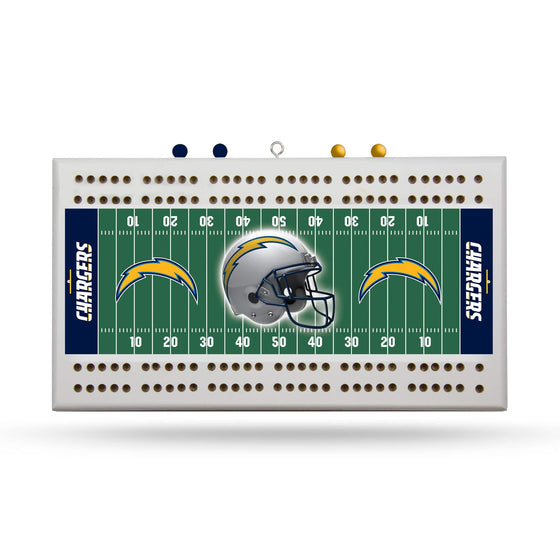 LOS ANGELES CHARGERS FIELD CRIBBAGE BOARD (Rico) - 757 Sports Collectibles