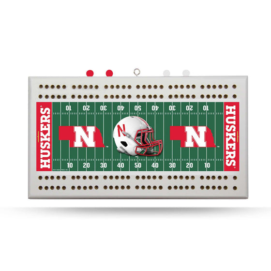 NEBRASKA HUSKERS FIELD CRIBBAGE BOARD (Rico) - 757 Sports Collectibles