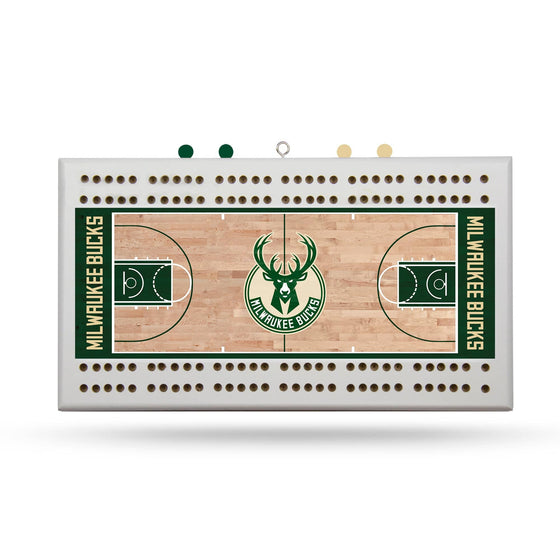 MILWAUKEE BUCKS COURT CRIBBAGE BOARD (Rico) - 757 Sports Collectibles