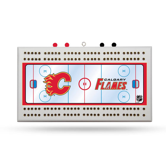 CALGARY FLAMES CRIBBAGE BOARD (Rico) - 757 Sports Collectibles