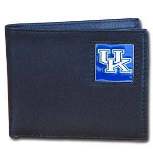 Kentucky Wildcats Leather Bi-fold Wallet Packaged in Gift Box (SSKG) - 757 Sports Collectibles