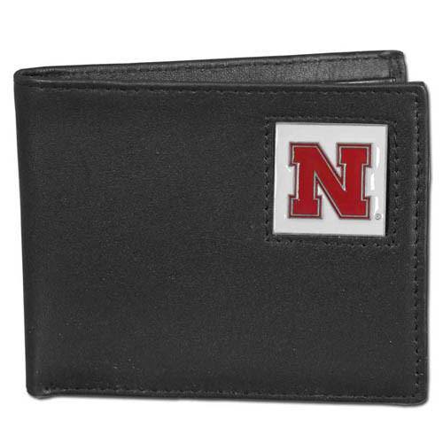 Nebraska Cornhuskers Leather Bi-fold Wallet Packaged in Gift Box (SSKG) - 757 Sports Collectibles