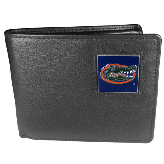 Florida Gators Leather Bi-fold Wallet Packaged in Gift Box (SSKG) - 757 Sports Collectibles