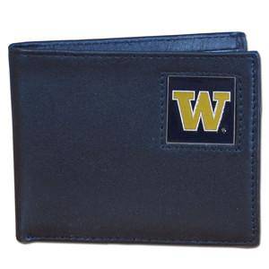 Washington Huskies Leather Bi-fold Wallet (SSKG) - 757 Sports Collectibles